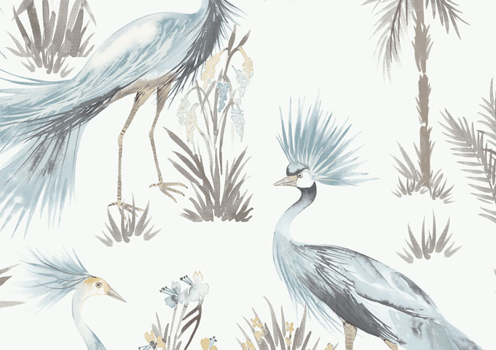 Tropical Birds, Topaz - Twist&Fit Roller Blind - Image 6